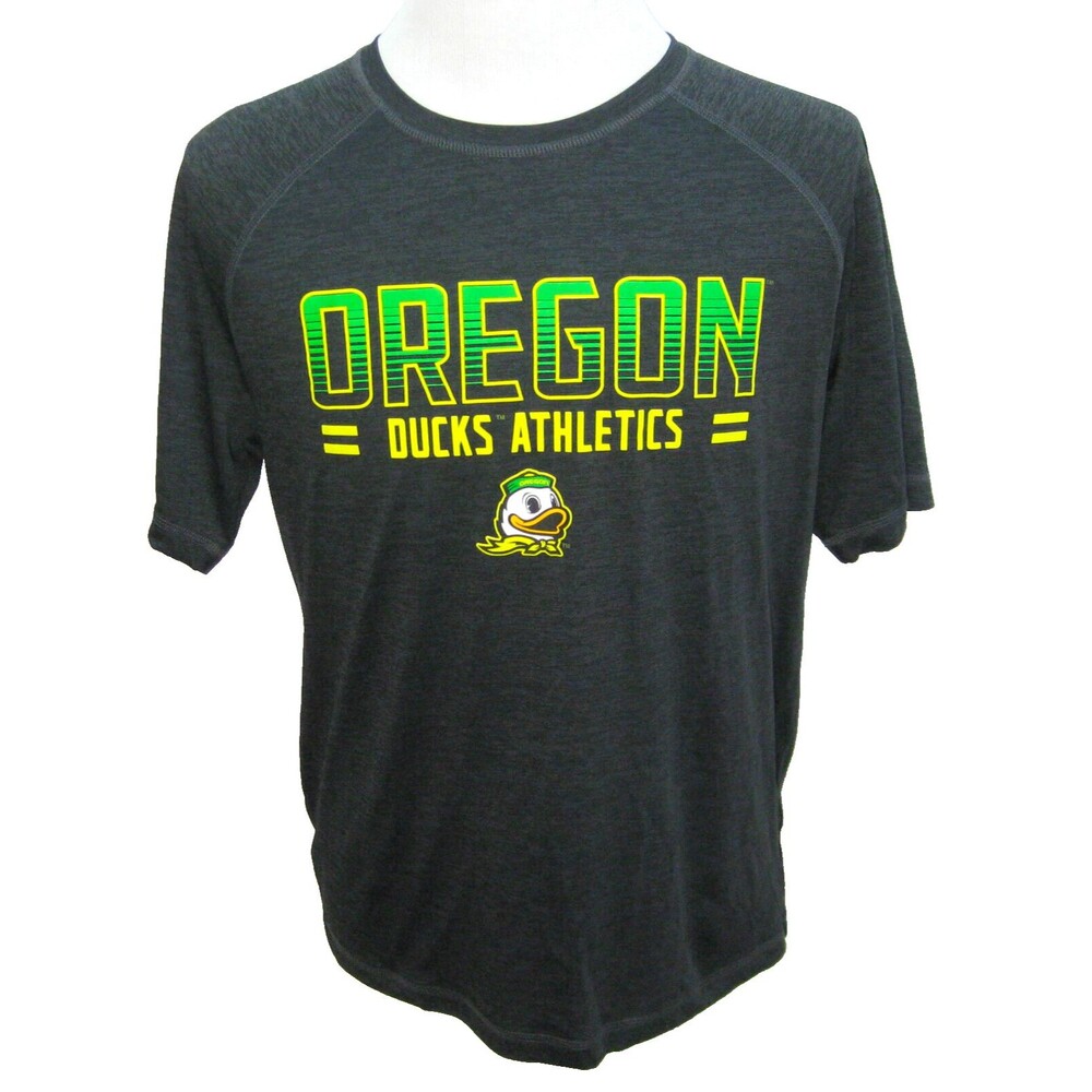 OREGON DUCKS Men's (Size Large) Black Short Sleeve College Graphic T-Shirt Top